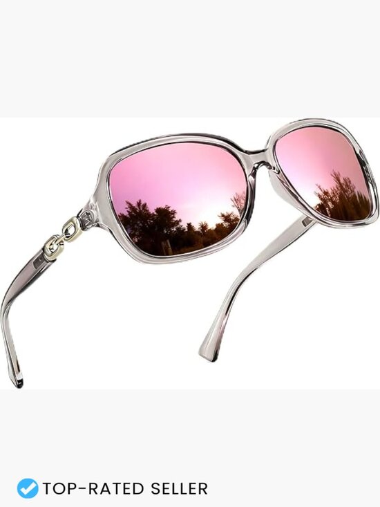 Wrap Around Square Oversized Sunglasses Trendy UV Protection Polarized main image 6